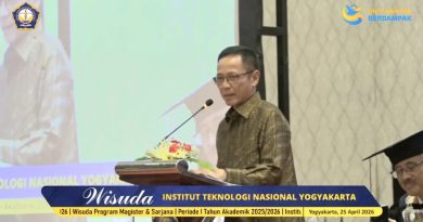 Ir. Yunus Dorong Lulusan Institut Teknologi Nasional Yogyakarta Jadi Pencipta Peluang, Bukan Sekadar Pencari Kerja