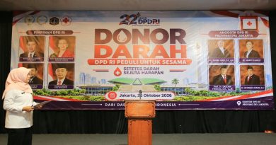 22 Tahun DPD RI, Bang Azran Dukung Aksi Donor Darah untuk Sesama